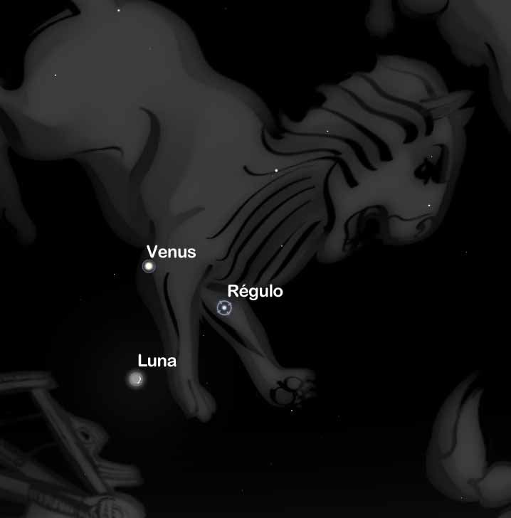 Venus-Regulo-y-la-Luna