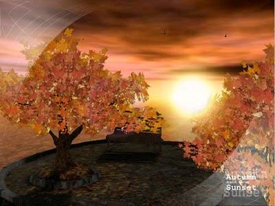 34220 Ad Autumn Sunset Animated 3d Wallpaper