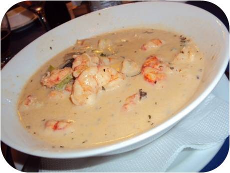Langostinos-en-Salsa-de-hongos
