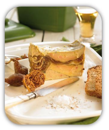 Terrina de foie gras con higos