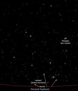 Perseidas desde el sur Perseidas desde el sur