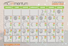 Calendario astrológico enero 2026