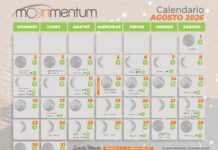 Calendario astrológico agosto 2026
